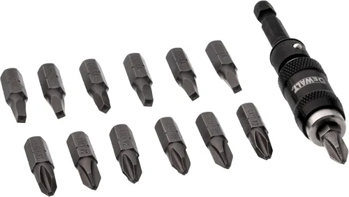Vista 3 de DEWALT Set de soporte de broca pivotante con puntas para atornillar y soporte de broca magnético, 14 piezas (DWPVTC14)