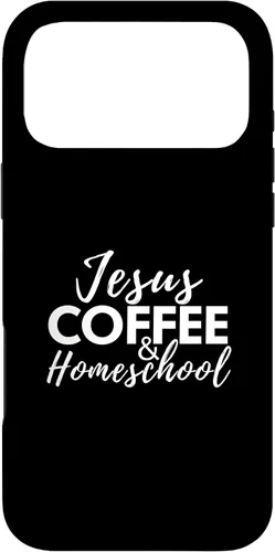Vista 22 de Jesus Coffee and Homeschool Christian Family Faith Coffee Case for iPhone 17
