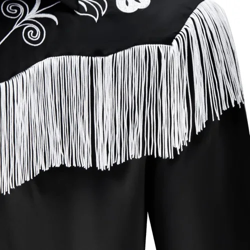 Vista 6 de HLENOK Disfraz de vaquero occidental de Ken para niños, camisa con flecos para niños, muñeca de los años 80 y 90, para Halloween, cosplay, camisa