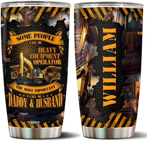 Vista 33 de Regalos de artista para hombres, vasos personalizados de acero inoxidable de 20 onzas, 30 onzas, taza de viaje para café, taza de viaje, regalo