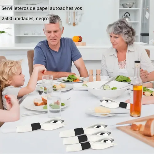 Vista 2 de Germiwipe 2500 servilleteros, servilleteros de papel autoadhesivos, (negro)