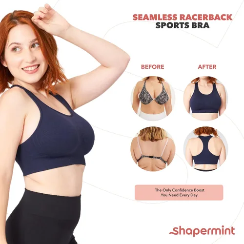 Vista 7 de SHAPERMINT Sujetadores deportivos para mujer - Sujetador deportivo - Tops de entrenamiento para mujer - Sujetador sin varillas