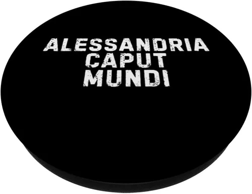 Vista 2 de Alessandria Caput Mundi Città Simpatica Uomo Donna Bambino PopSockets Adhesive PopGrip