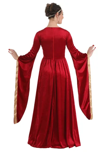 Vista 2 de Disfraz de Doncella Renacentista para Mujer Multicolor
