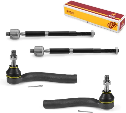 Vista 34 de Metrix Premium Chassis Parts - Kit de 4 piezas de extremos de barra de acoplamiento frontal exterior e interior compatible con Nissan Pathfinder