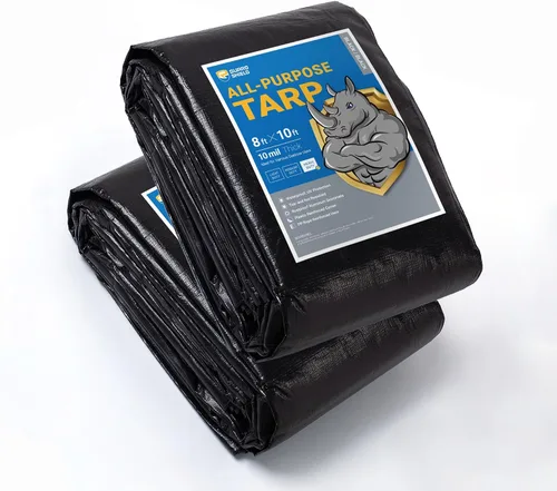 Vista 138 de GUARD SHIELD - Lona resistente, impermeable, de polietileno, gruesa, resistente a los rayos ultravioleta, con ojales, para exteriores, 6 x 8 pies