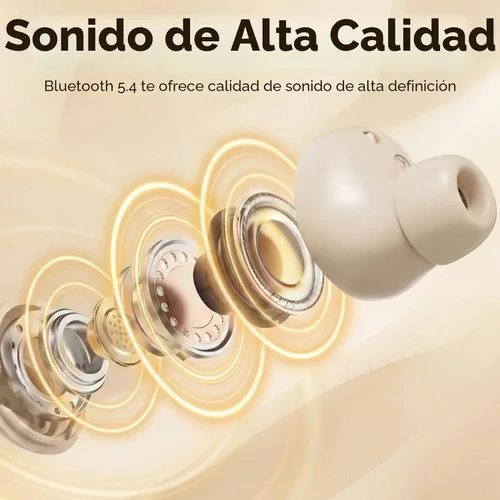 Vista 4 de Auriculares para dormir de lado, mini auriculares inalámbricos 2 en 1 con Bluetooth para dormir, discretos auriculares intrauditivos para pequeños