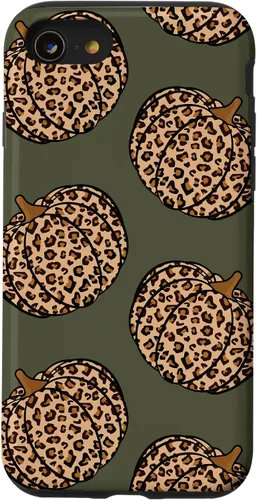 Vista 18 de Leopard Pumpkin Fall Autumn Olive Green Case for iPhone 17
