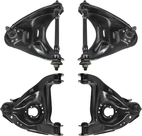 Vista 26 de TRQ Brazo de control superior e inferior del lado del conductor y del pasajero con juego de rótulas compatible con Chevrolet GMC 89-02