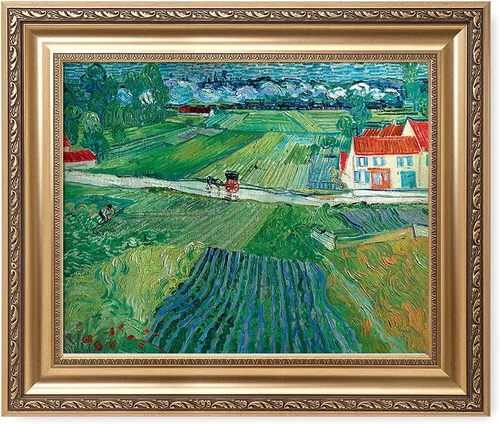 Vista 67 de IPIC - Campo de trigo con cuervos, reproducción artística de Vincent Van Gogh. Lienzo de giclée para decoración del hogar 10#F (20 x 16)