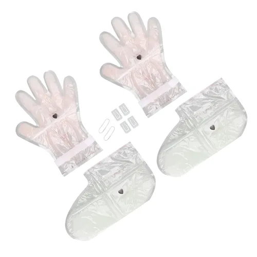 Vista 7 de Mascarillas hidratantes para manos y pies, mascarillas hidratantes intensivas para manos y pies, talón agrietado seco para manos, set de regalo