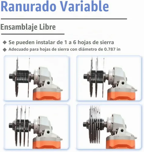 Vista 6 de Mesee Amoladora angular M10 a ranuradora adaptador, adaptador de ranura de cambio rápido, accesorio de cabezal de conversión, amoladora angular