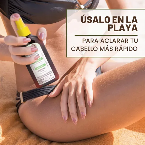 Vista 4 de Intea Cubrevello - Loción para aclarar el cabello, spray de botella con extracto de manzanilla natural ecológico, sin parabenos y amoníaco, 3.4