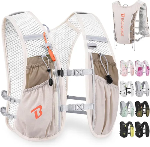 Vista 28 de BECOJADDE Chaleco de Hidratación Mochila para Correr para Hombres Mujeres, Mochila de Hidratación Ligera de 5L para Correr, Chaleco de Hidratación