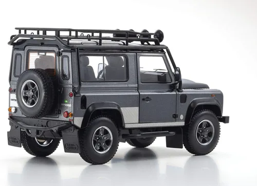 Vista 2 de Kyosho KY8901TR 1:18 Land Rover Defender 90-Dark Grey Coche miniatura coleccionable, multicolor
