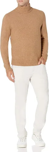 Vista 5 de Tienda Essentials Suéter de cuello alto suave al tacto para hombre