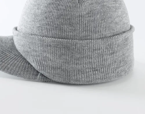 Vista 73 de Home Prefer - Gorro de invierno para hombre con visera, cálida y doble punto.