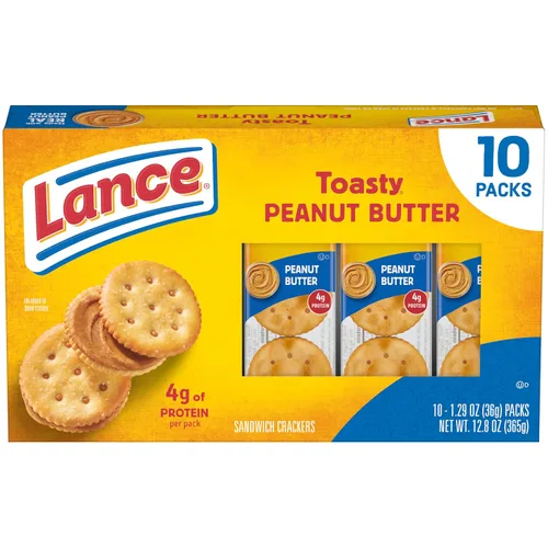 Vista 31 de Lance - Galletas saladas tipo sándwich, Captain's Wafers, paquete variado, 10 paquetes individuales, 6 sándwiches en cada uno