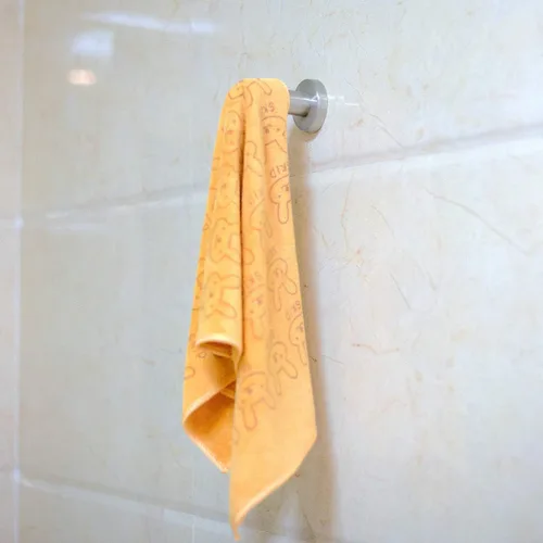 Vista 6 de KINJOEK 6 ganchos para bata de pared de 4 pulgadas, gancho de acero inoxidable cepillado, gancho de pared resistente para toallas de baño