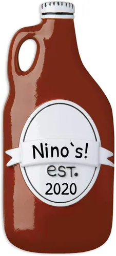 Vista 5 de Adornos personalizados de cerveza 2024 – Adorno de Navidad personalizado para bebedores de cerveza, adornos de Navidad para amantes de la cerveza