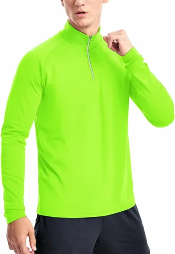 Vista 2 de Zengjo Sudadera de manga larga con cremallera de 14 para hombre