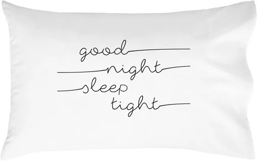 Vista 10 de Oh, Susannah funda para almohadón con inscripción "Good night sleep tight", Microfibra, Estándar
