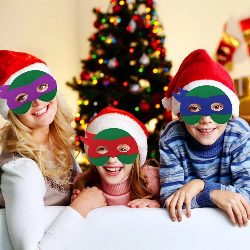 Vista 7 de Paquete de 12 máscaras de superhéroe para niños, máscaras de fieltro de superhéroes, recuerdos de fiesta, juego temático de superhéroes, suministros