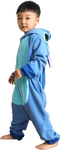 Vista 3 de OGU' DEAL Pijama de animal para niños, disfraz de una pieza para Halloween, cosplay, traje de dibujos animados para niños y niñas