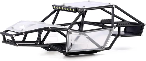 Vista 7 de INJORA Kit de Chasis de Caparazón de Cuerpo de Buggy de Nylon Rock Tarantula para Mejora de TRX4M 1/18 RC Crawler (Negro)