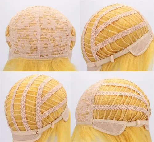 Vista 29 de COSPLAZA Peluca de cosplay de niña larga y recta azul profundo de pelo completo de anime