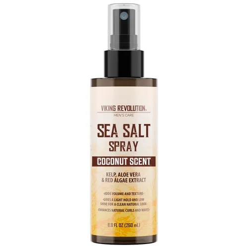 Vista 14 de Viking Revolution Spray de sal marina para hombres (8 fl oz), aceite hidratante para el cabello para hombres con vitamina E (3.38 fl oz) y polvo