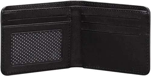 Vista 3 de Sena Deen - Cartera de piel con protección RFID, 6 ranuras para tarjetas de crédito, color negro