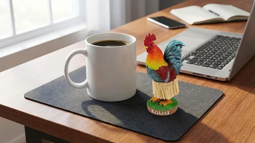 Vista 3 de KC Hawaii Mini muñeca de tablero Kauai Rooster
