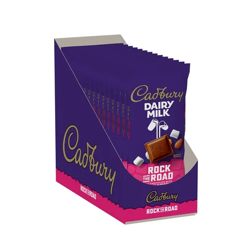 Vista 2 de CADBURY DAIRY MILK Rock the Road - Barras de chocolate con leche, 3.5 onzas (14 unidades)