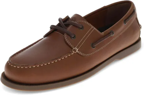 Vista 9 de Dockers Vargas zapatos mocasines de cuero cosidos a mano para hombre Negro marrón