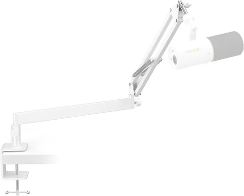 Vista 10 de TONOR Brazo de Micrófono Boom, Brazo de Micrófono de Bajo Perfil, Soporte de Micrófono Completamente Ajustable con Abrazadera de Montaje