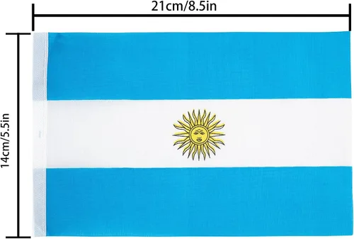 Vista 2 de Bandera argentina, bandera argentina, 100 pies/76 unidades, banderín nacional del mundo del país, suministros de decoración de fiesta, banderas