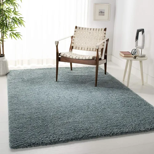 Vista 75 de SAFAVIEH Colección August Shag - Alfombra de área de 6 x 9 pies, color lila, diseño sólido, no desprende pelusa y de fácil cuidado, grosor de 1.2