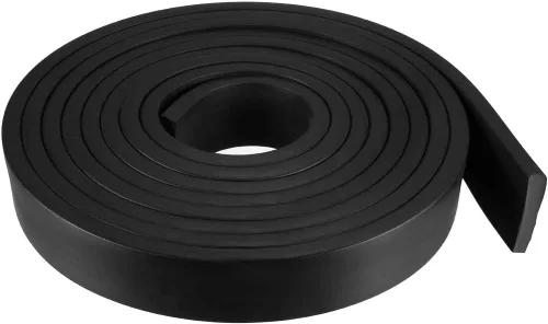 Vista 38 de uxcell Tira de sello de goma rectangular maciza, 0.197 in de ancho, 0.118 in de grosor, 3.3 ft de largo, color negro