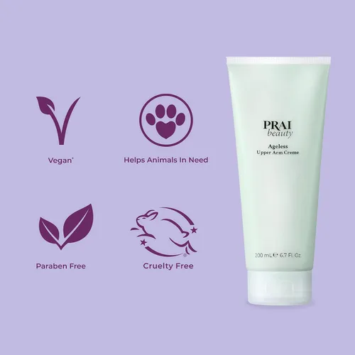 Vista 7 de PRAI Beauty Ageless Upper Arm Creme, Anti-Aging and Repairing Body Cream, Skin Firming and Tightening Lotion for Upper Arm, Firming Lotion for Loose