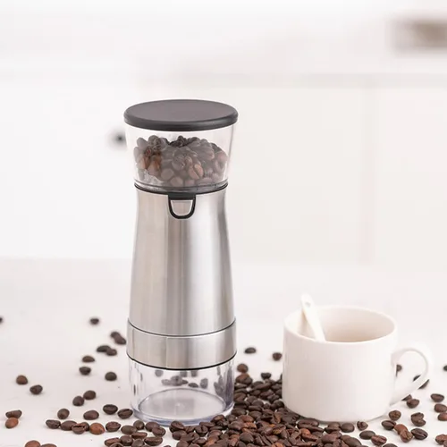 Vista 4 de USB Rechargeable Coffee Bean Grinder with Ceramic Core Stainless Steel