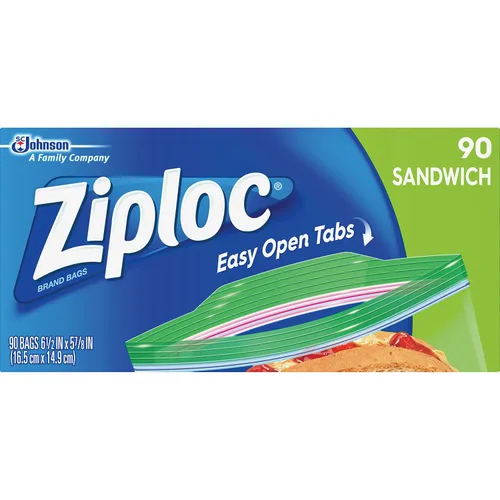 Vista 2 de Ziploc - Bolsas para sándwich (90 unidades, 12 unidades)