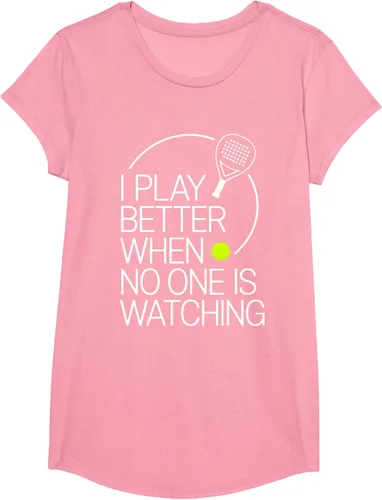 Vista 102 de Camiseta de tenis de pádel I Play Better When No One is Watching