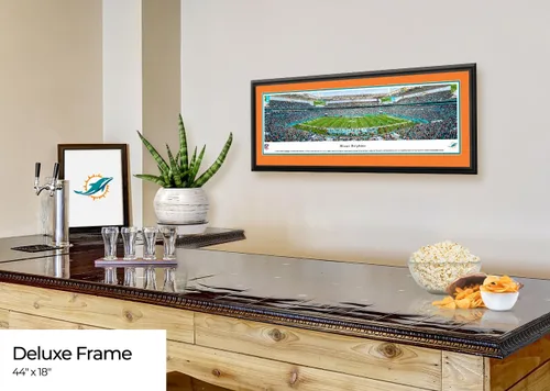 Vista 2 de Miami Dolphins - 50 yardas en el estadio Hard Rock - Panoramas de Blakeway NFL Posters