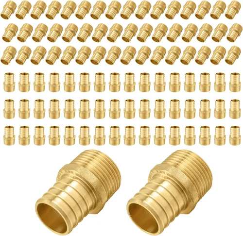 Vista 9 de Paquete de 2 accesorios PEX, adaptador NPT roscado macho de 1 pulgada PEX x 1 pulgada, ASTM F1807