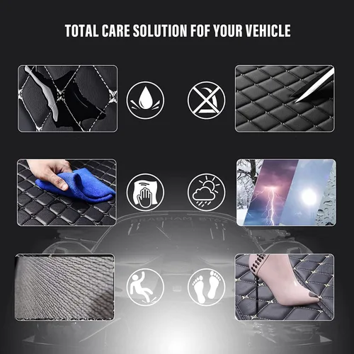 Vista 2 de Tapetes personalizados para suelo de automóvil para 95% de los sedán, SUV, deportivos, cobertura completa, para todo tipo de clima, hombres y 1