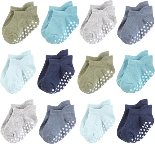 Vista 19 de Hudson Baby Calcetines antideslizantes unisex para bebé, Rosado