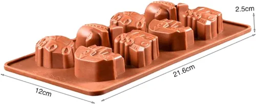 Vista 2 de Molde de silicona para coche 8 moldes de caramelo de silicona molde de chocolate s hornear molde de chocolate molde de chocolate moldes de silicona