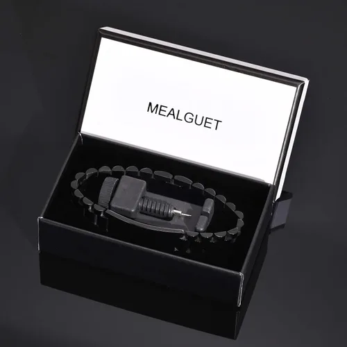 Vista 8 de MEALGUET - Pulsera de acero inoxidable con texto inspirador grabado, regalo de cumpleaños, de graduación, de mamá o papá, regalo de Navidad