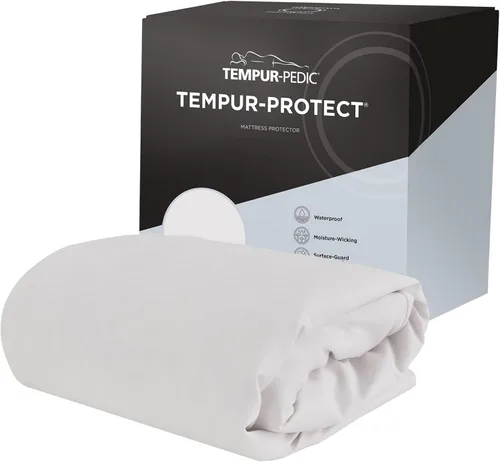 Vista 6 de Tempur-Pedic Protect - Protector de colchón impermeable, individual, color blanco